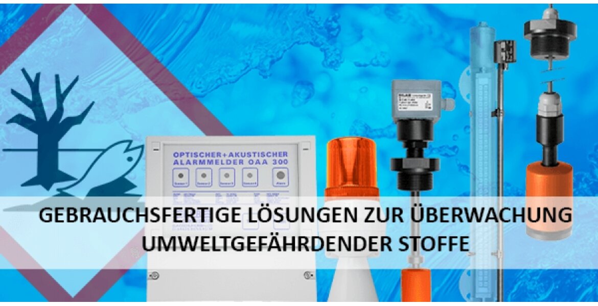 Ready-to-use solutions for monitoring environmentally hazardous substances using our filling level technology