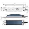 Sensor for simultaneous measuring flow velocity and filling level