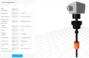 configurer le produit en 3D